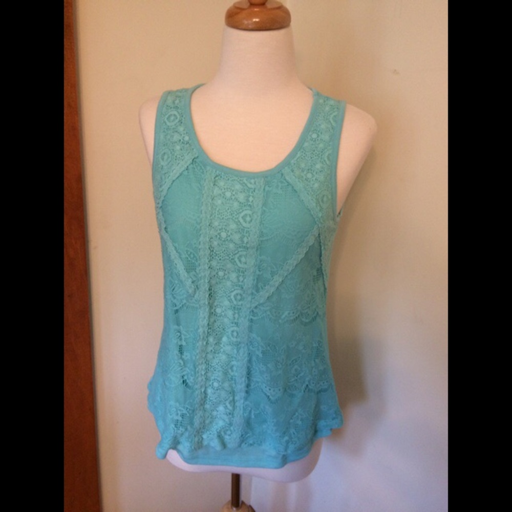 Turquoise tunic tank